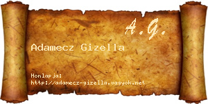 Adamecz Gizella névjegykártya
